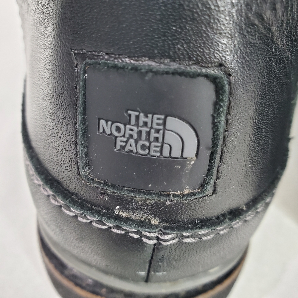 The North Face Primaloft Black Snow Boot Size 7 Waterproof Leather Suede Icepick - Picture 4 of 11